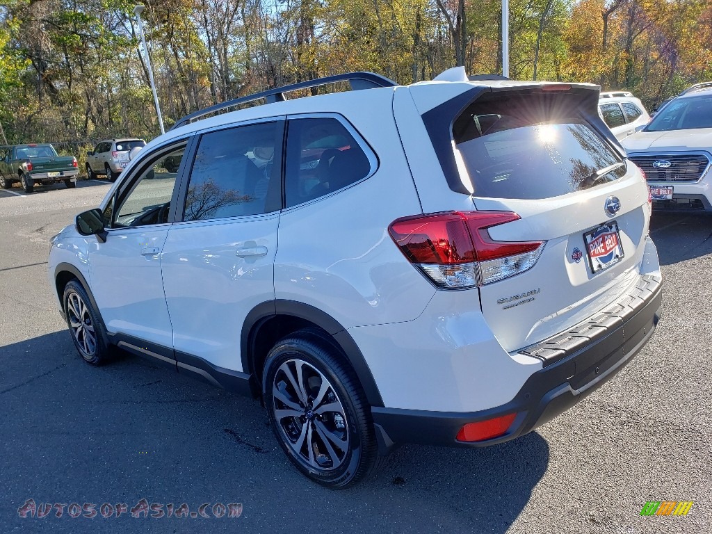 2020 Forester 2.5i Limited - Crystal White Pearl / Gray photo #4