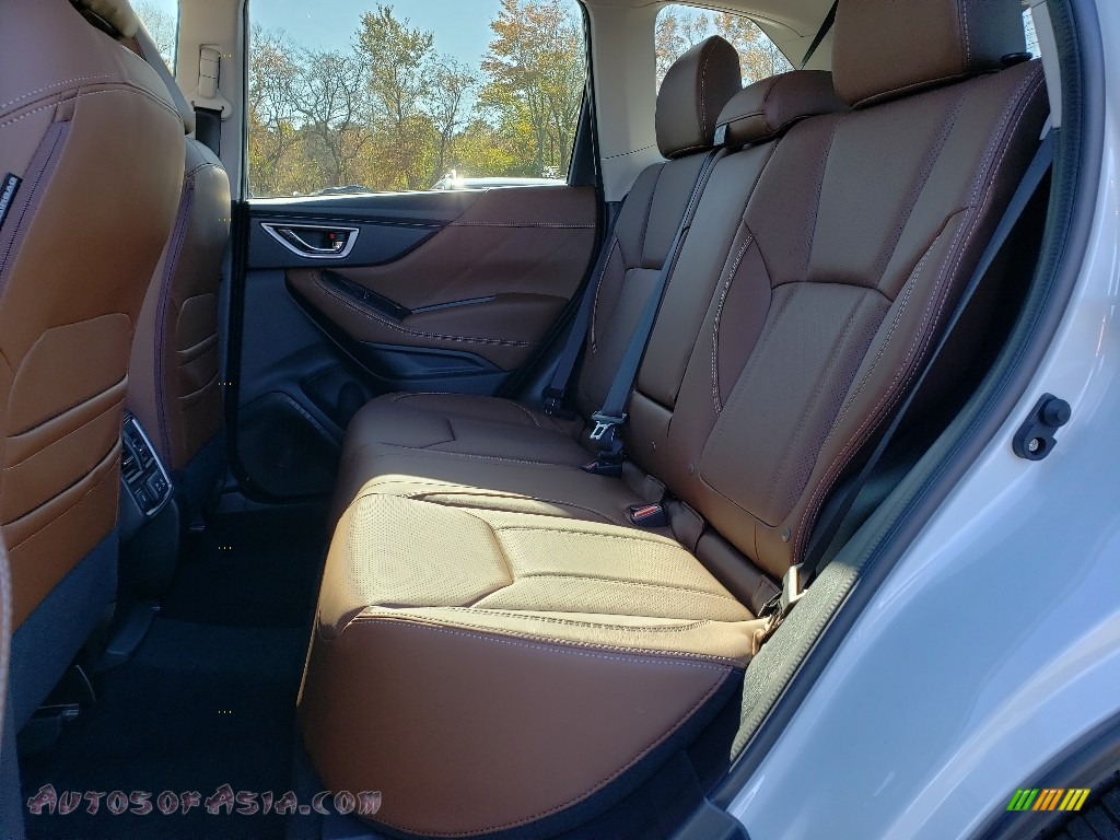 2020 Forester 2.5i Touring - Crystal White Pearl / Saddle Brown photo #6
