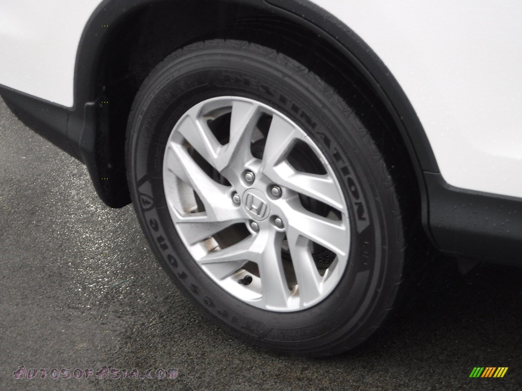 2015 CR-V EX AWD - White Diamond Pearl / Black photo #3