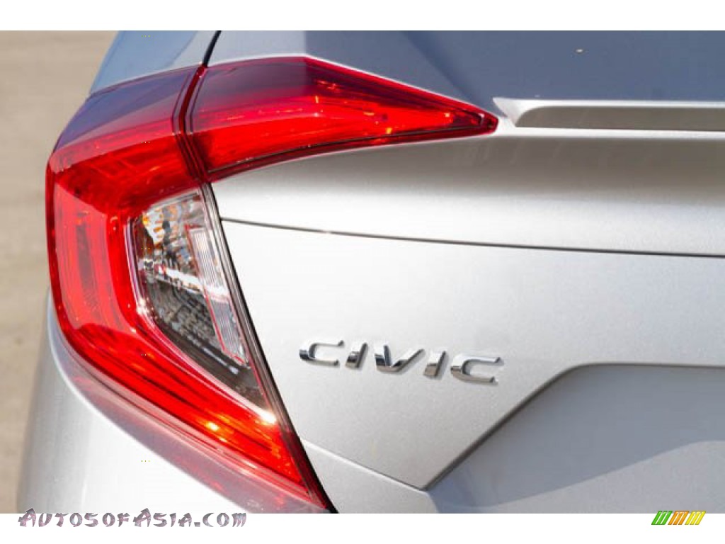 2019 Civic EX Sedan - Lunar Silver Metallic / Black photo #10