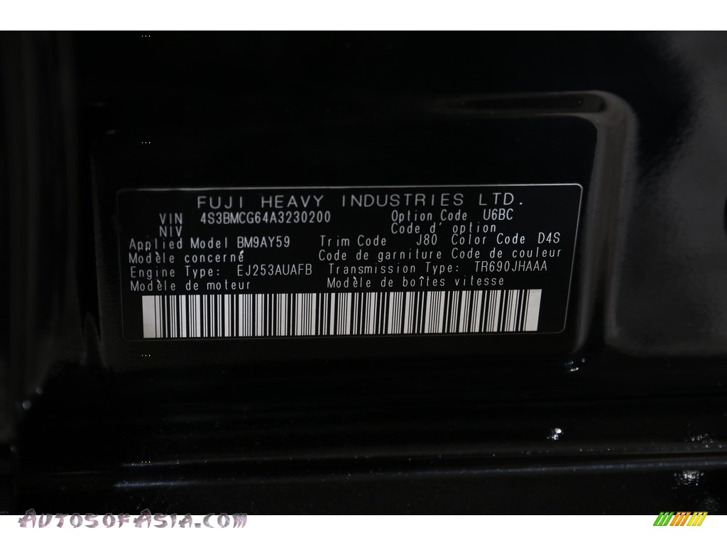 2010 Legacy 2.5i Premium Sedan - Crystal Black Silica / Warm Ivory photo #23