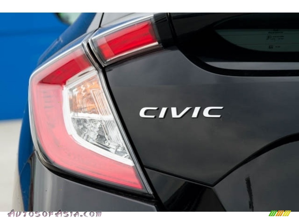 2020 Civic EX-L Hatchback - Crystal Black Pearl / Black photo #7