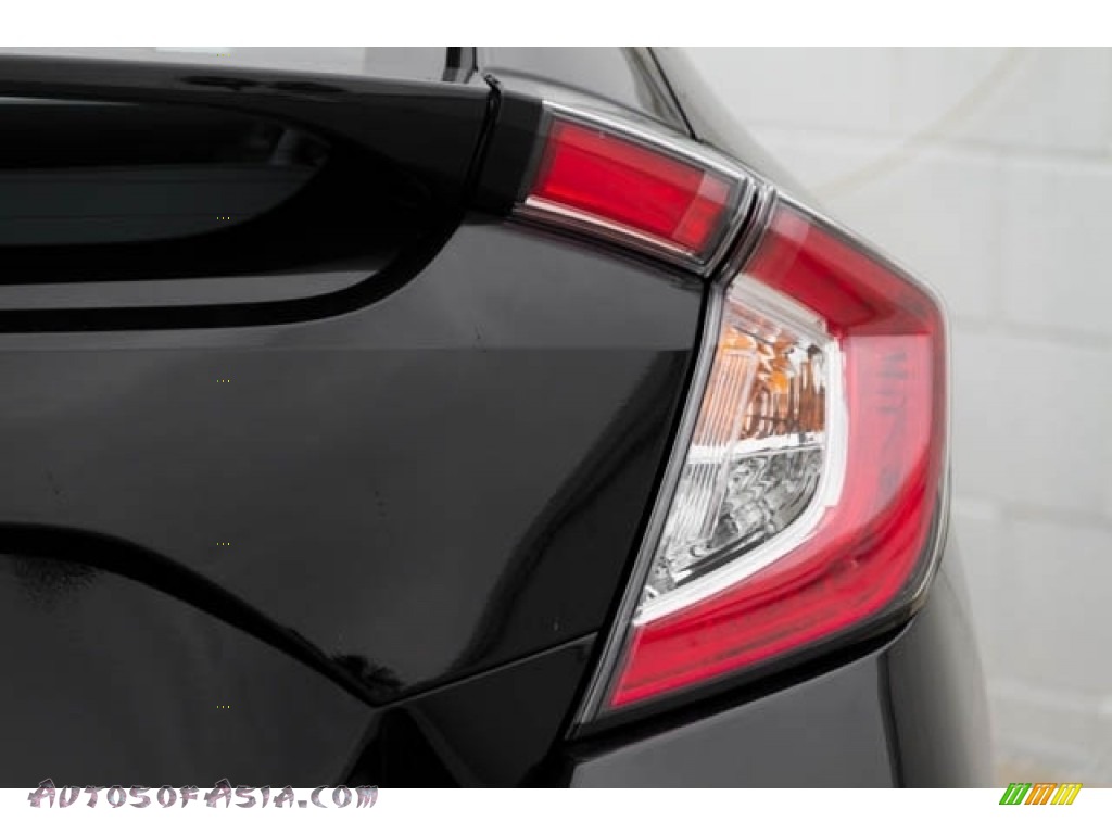2020 Civic EX-L Hatchback - Crystal Black Pearl / Black photo #8