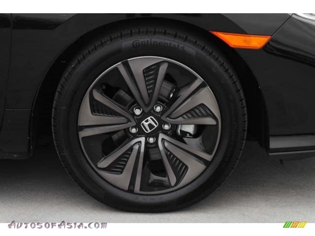 2020 Civic EX-L Hatchback - Crystal Black Pearl / Black photo #12