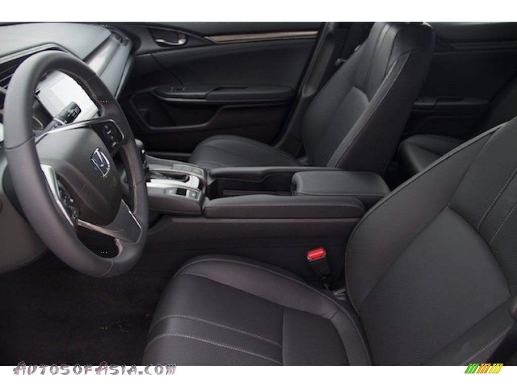 2020 Civic EX-L Hatchback - Crystal Black Pearl / Black photo #18