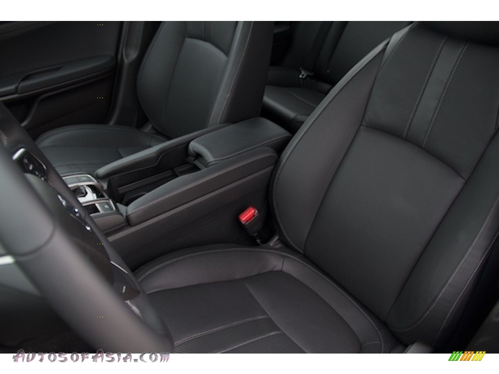 2020 Civic EX-L Hatchback - Crystal Black Pearl / Black photo #20