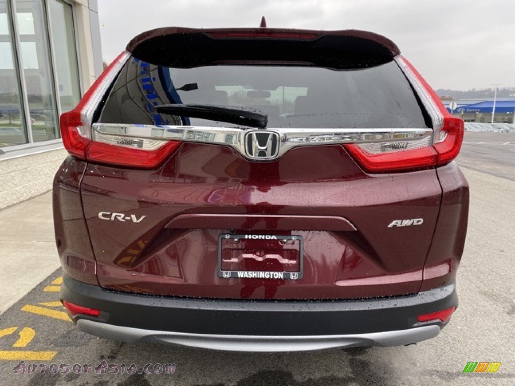2019 CR-V EX AWD - Basque Red Pearl II / Gray photo #6