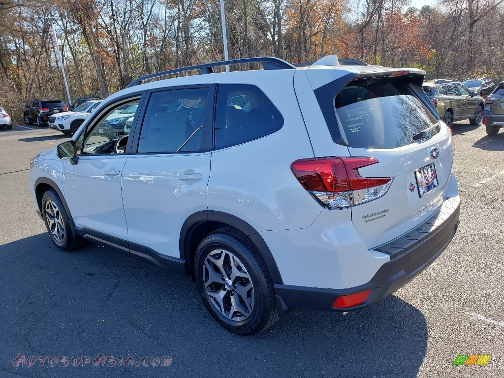 2020 Forester 2.5i Premium - Crystal White Pearl / Gray photo #4