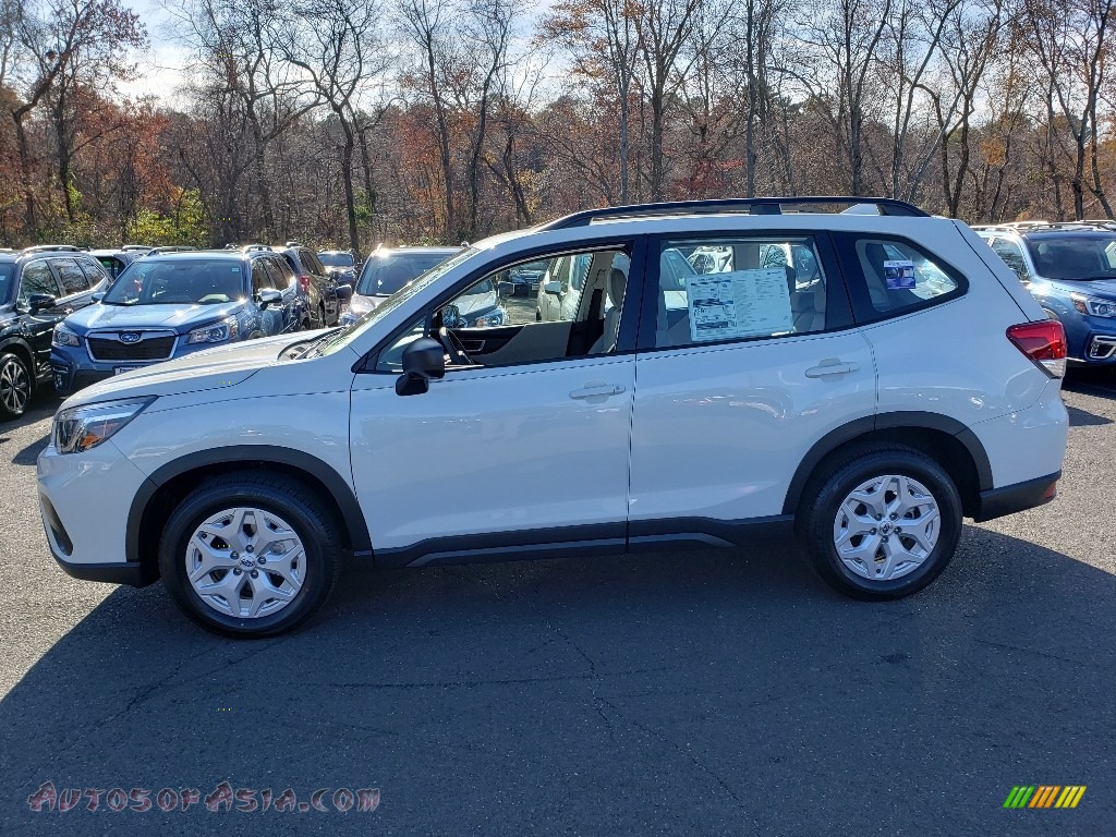 2020 Forester 2.5i - Crystal White Pearl / Gray photo #3