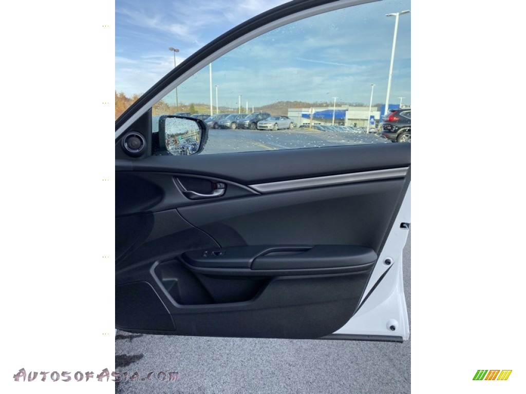 2020 Civic Sport Hatchback - Platinum White Pearl / Black photo #24