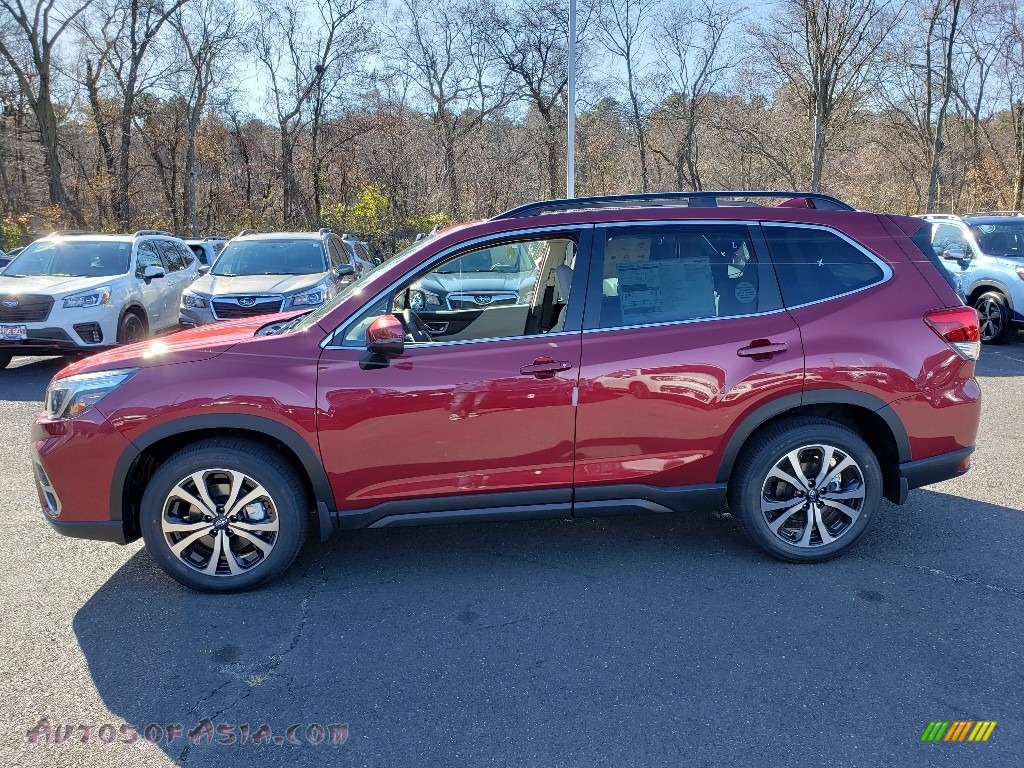 2020 Forester 2.5i Limited - Crimson Red Pearl / Gray photo #3