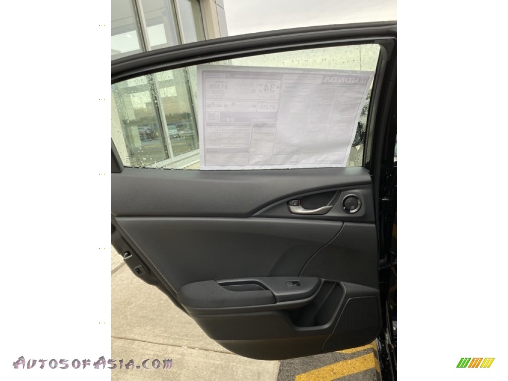 2020 Civic EX Hatchback - Crystal Black Pearl / Black photo #16