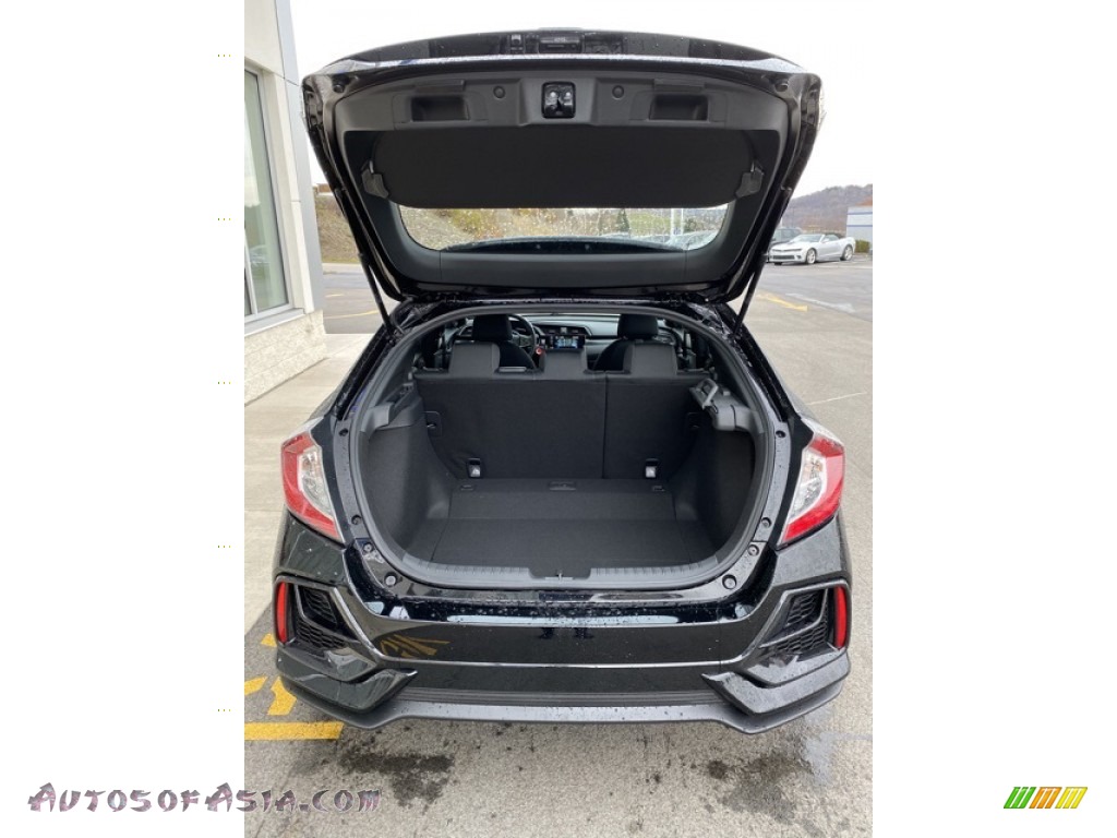 2020 Civic EX Hatchback - Crystal Black Pearl / Black photo #20