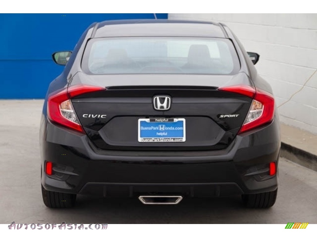 2020 Civic Sport Sedan - Crystal Black Pearl / Black photo #6 2020 Civic Sport Sedan - Crystal Black Pearl / Black photo #6