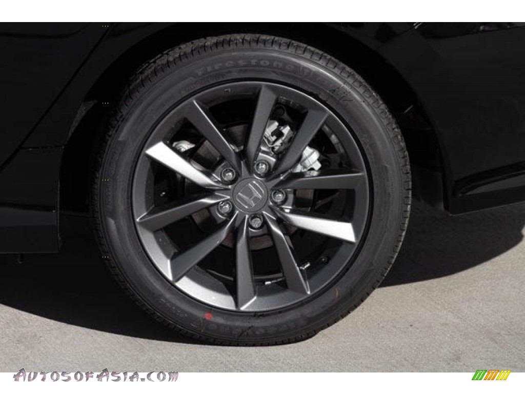 2020 Civic EX Sedan - Crystal Black Pearl / Black photo #12