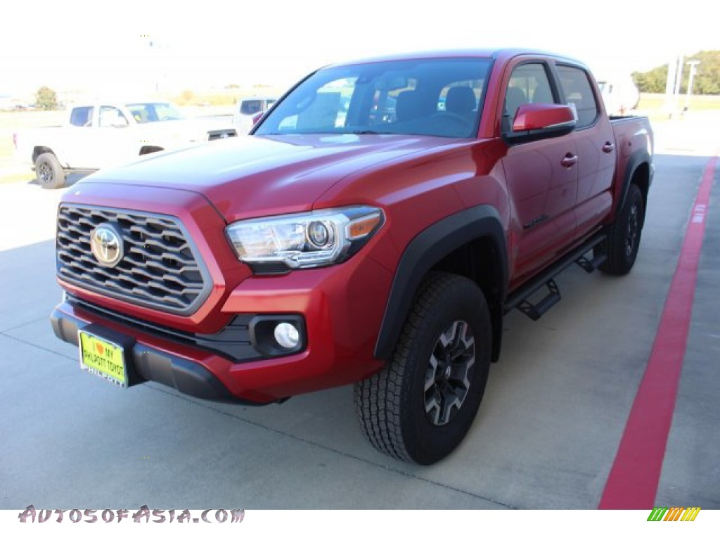 2020 Tacoma TRD Off Road Double Cab 4x4 - Barcelona Red Metallic / TRD Cement/Black photo #4