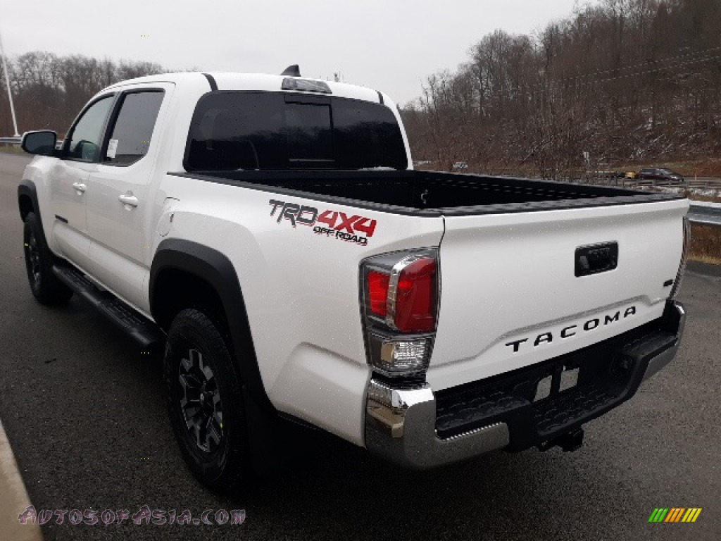 2020 Tacoma TRD Off Road Double Cab 4x4 - Super White / TRD Cement/Black photo #2