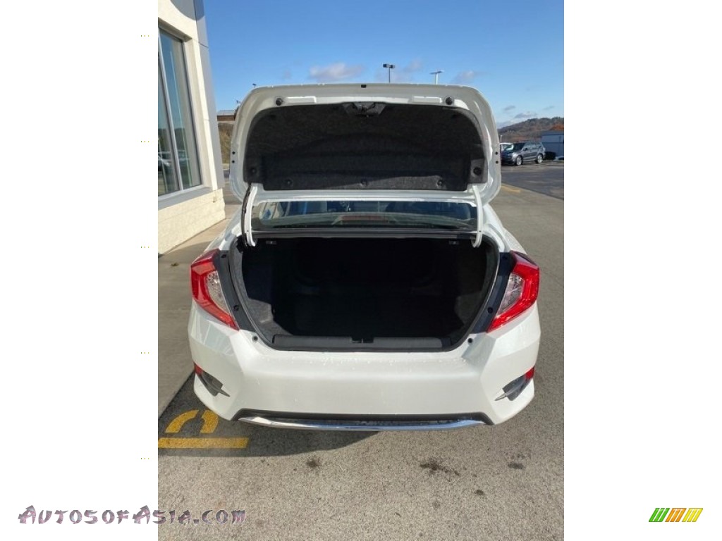 2020 Civic EX Sedan - Platinum White Pearl / Black photo #20