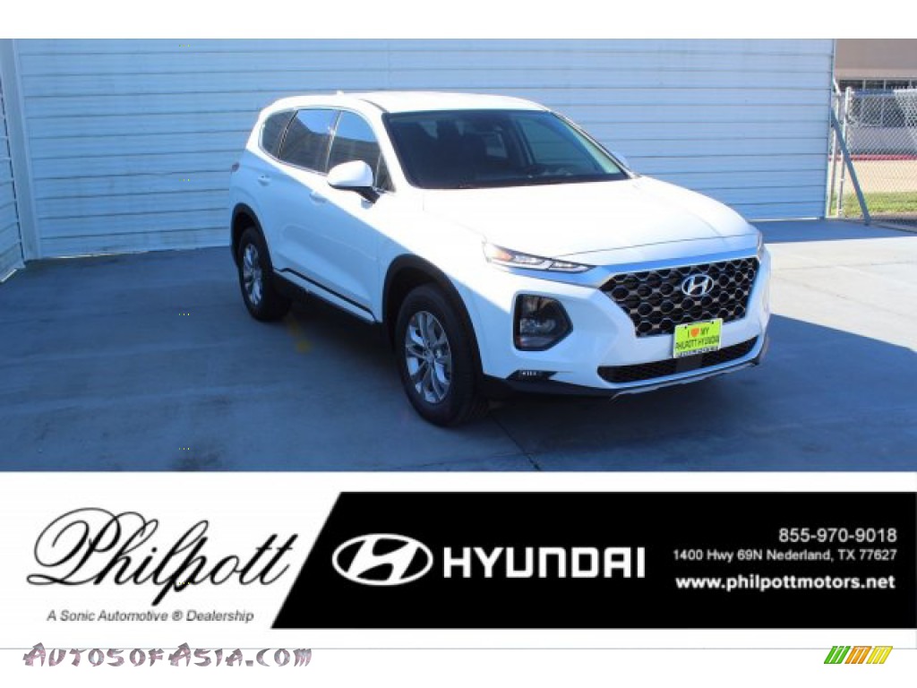Quartz White / Black Hyundai Santa Fe SEL