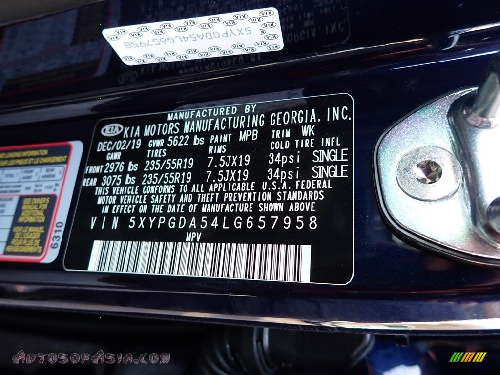 2020 Sorento S AWD - Imperial Blue / Black photo #11