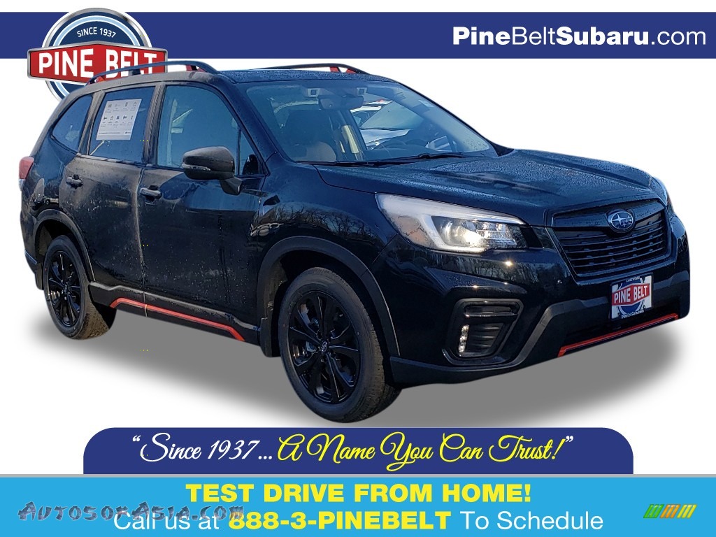 2020 Forester 2.5i Sport - Crystal Black Silica / Gray Sport photo #1