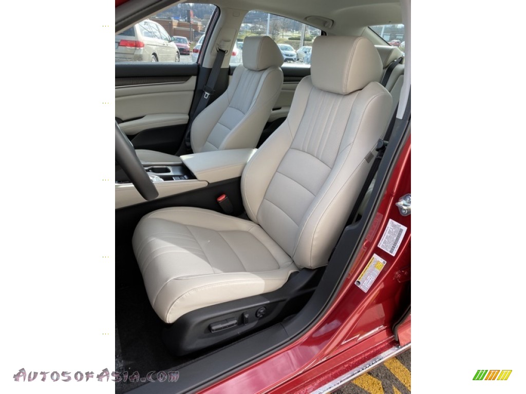 2020 Accord EX-L Sedan - Radiant Red Metallic / Ivory photo #14