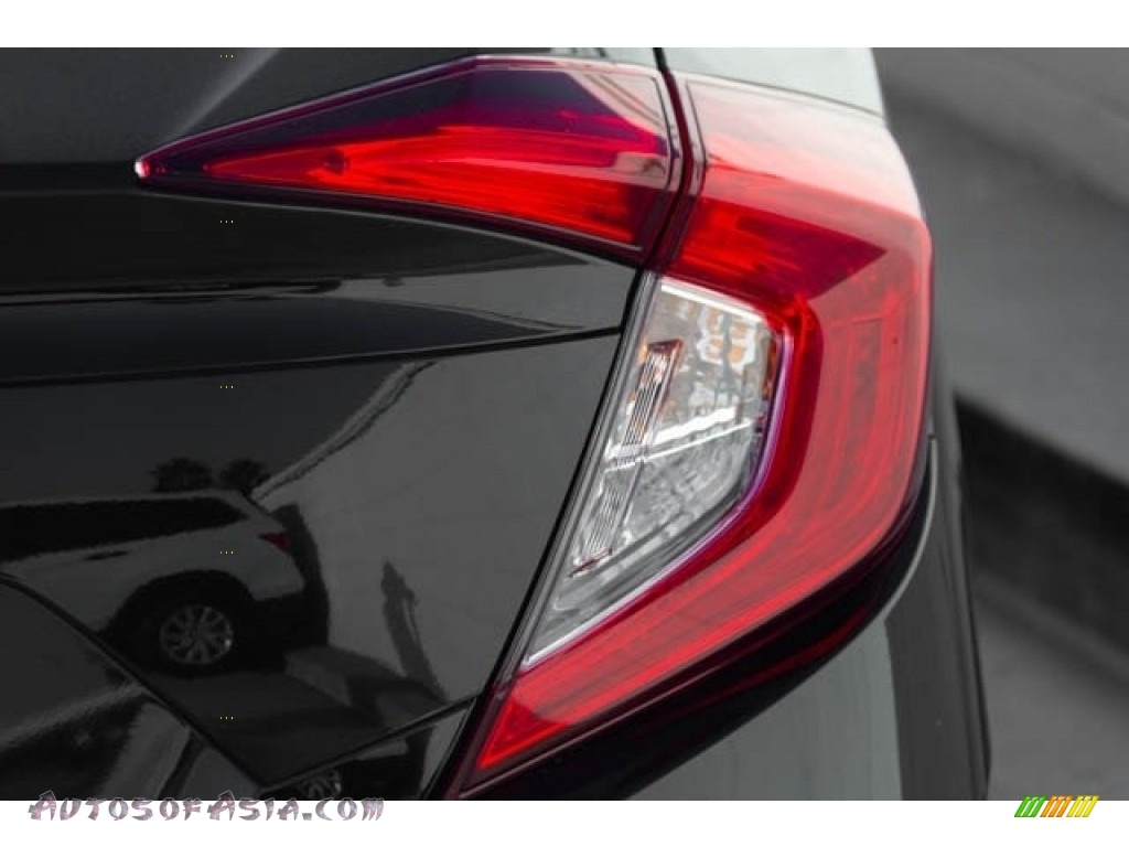 2020 Civic LX Sedan - Crystal Black Pearl / Black photo #8