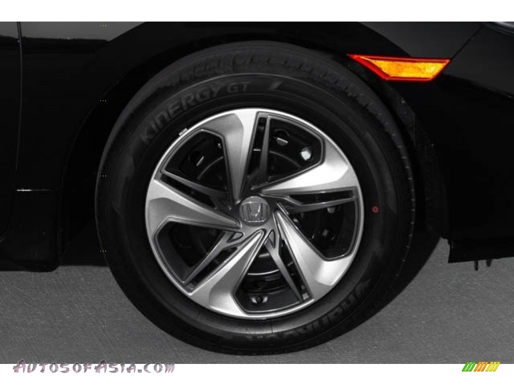 2020 Civic LX Sedan - Crystal Black Pearl / Black photo #12