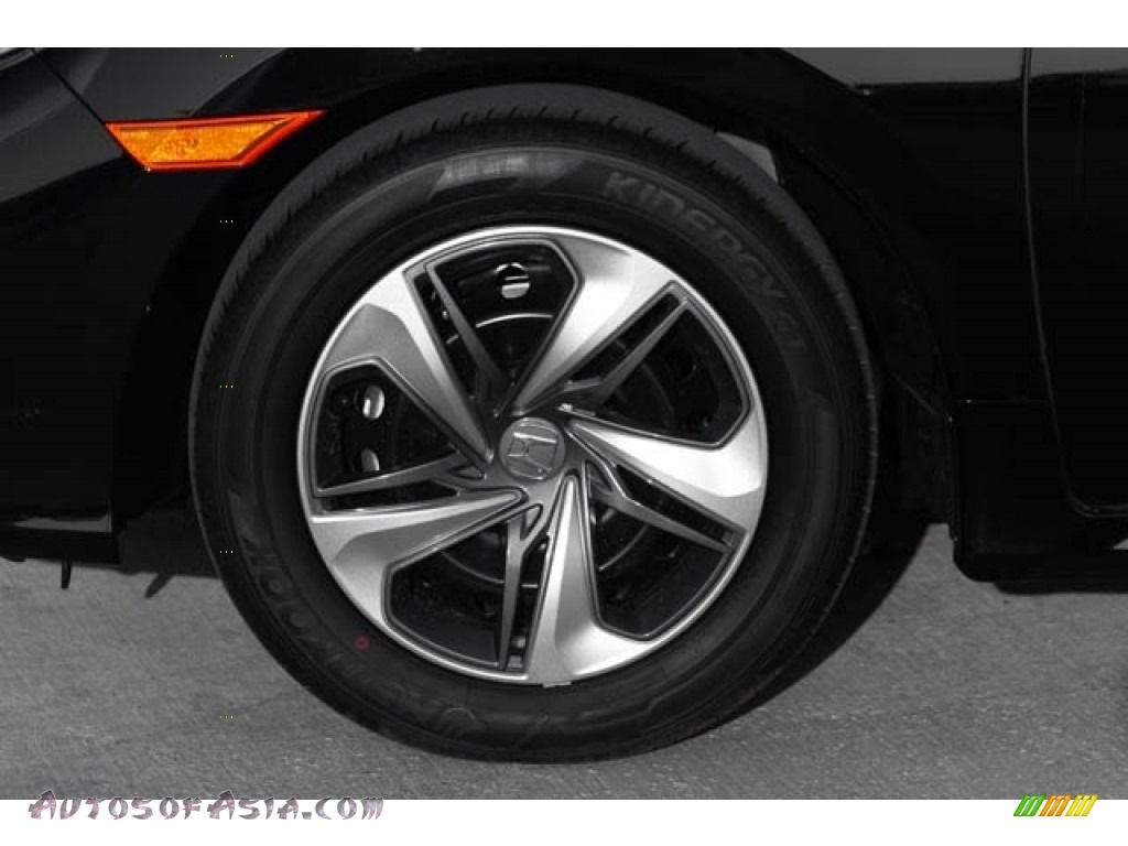 2020 Civic LX Sedan - Crystal Black Pearl / Black photo #14