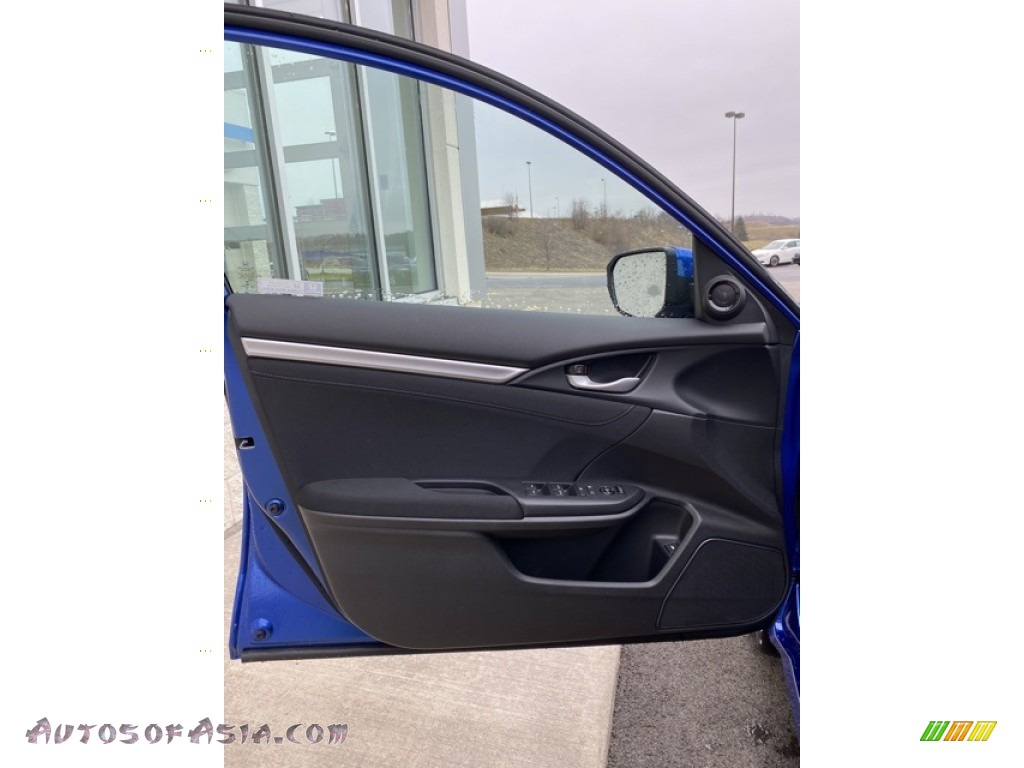 2020 Civic EX Sedan - Aegean Blue Metallic / Black photo #10