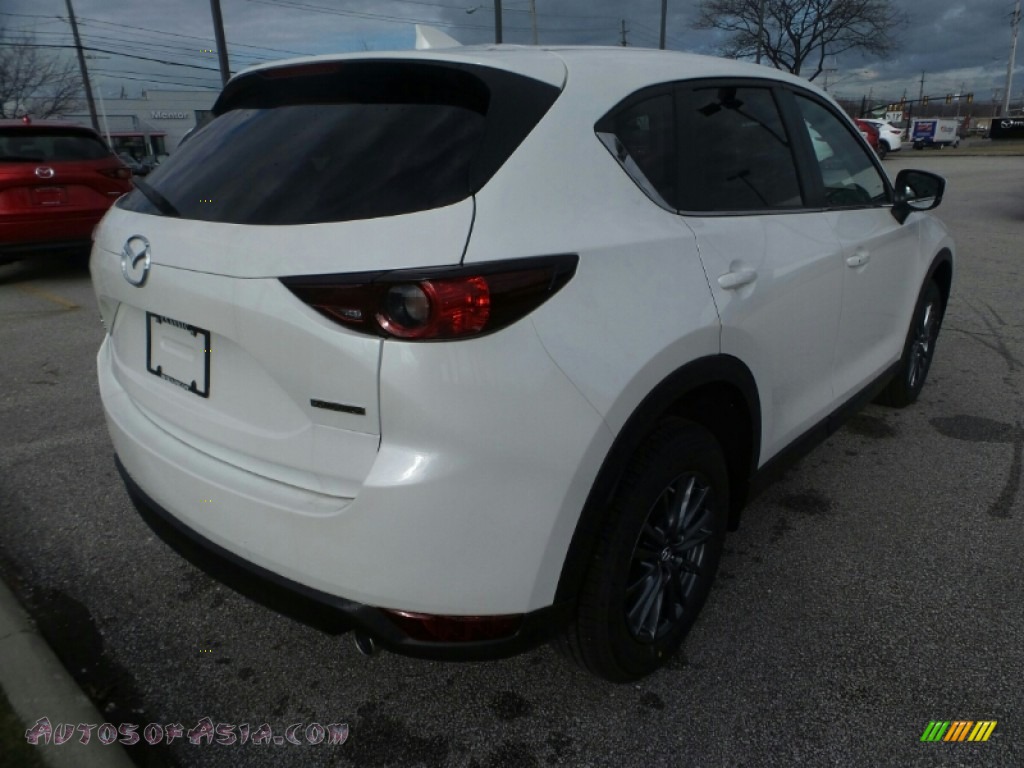 2020 CX-5 Touring AWD - Snowflake White Pearl / Black photo #7