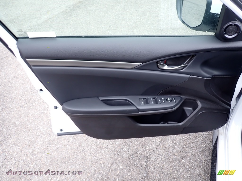2020 Civic Sport Hatchback - Platinum White Pearl / Black photo #12