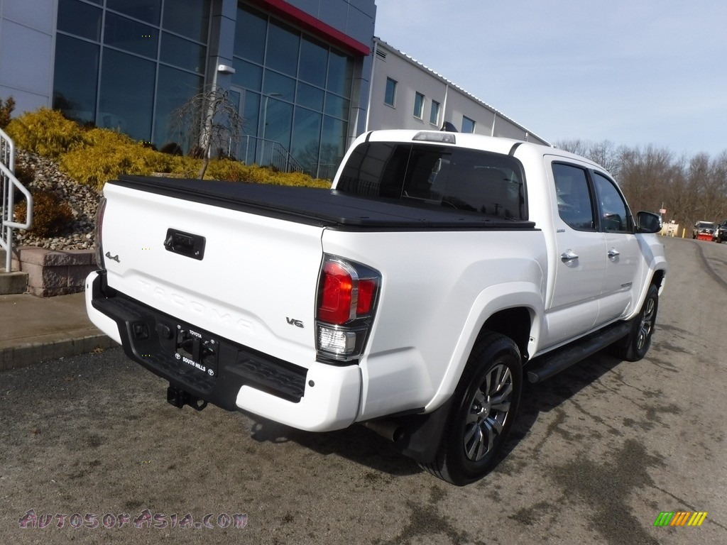 2020 Tacoma Limited Double Cab 4x4 - Blizzard White Pearl / Hickory photo #11