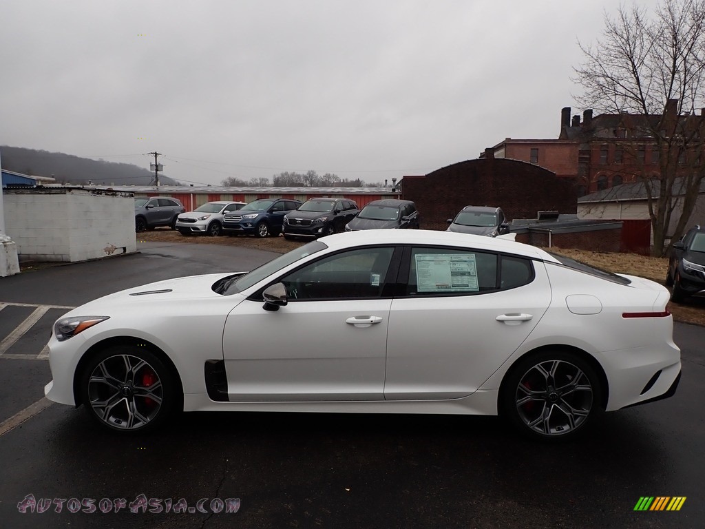 2020 Stinger GT AWD - Snow White Pearl / Red photo #6