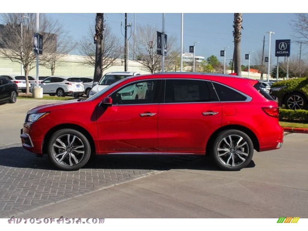 2020 MDX Advance AWD - Performance Red Pearl / Parchment photo #5