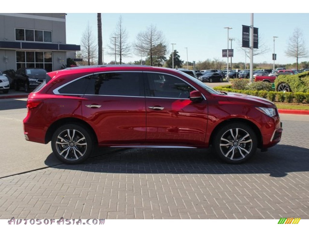 2020 MDX Advance AWD - Performance Red Pearl / Parchment photo #9