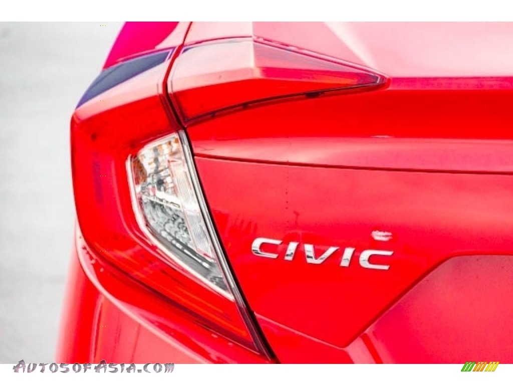 2020 Civic LX Sedan - Rallye Red / Black photo #7