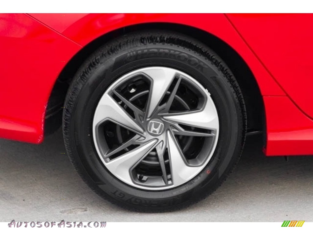 2020 Civic LX Sedan - Rallye Red / Black photo #11
