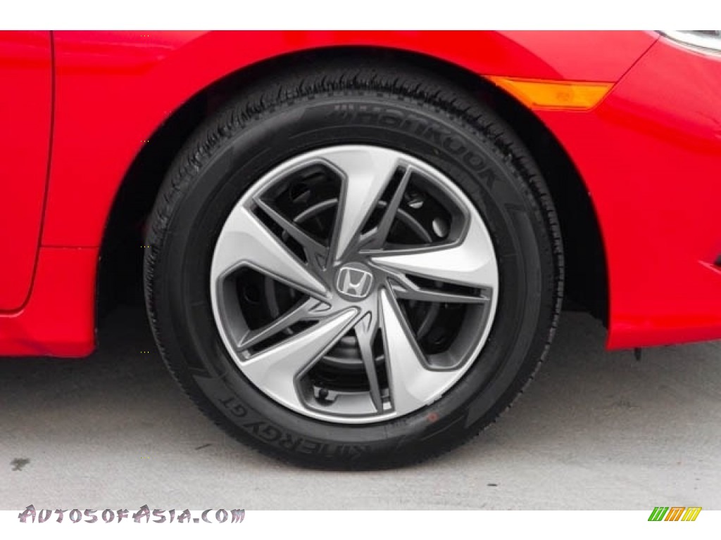 2020 Civic LX Sedan - Rallye Red / Black photo #12