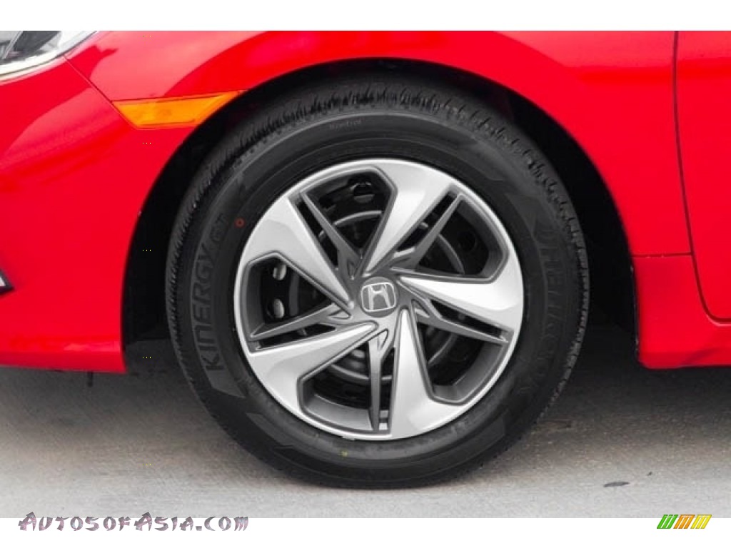 2020 Civic LX Sedan - Rallye Red / Black photo #13