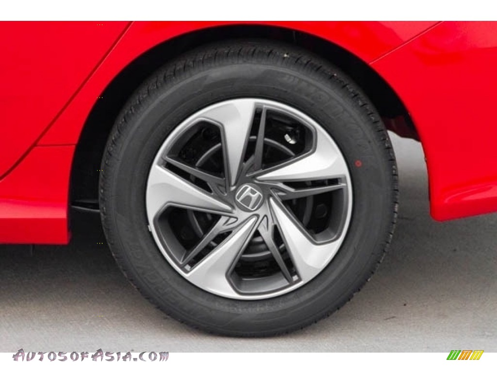 2020 Civic LX Sedan - Rallye Red / Black photo #14