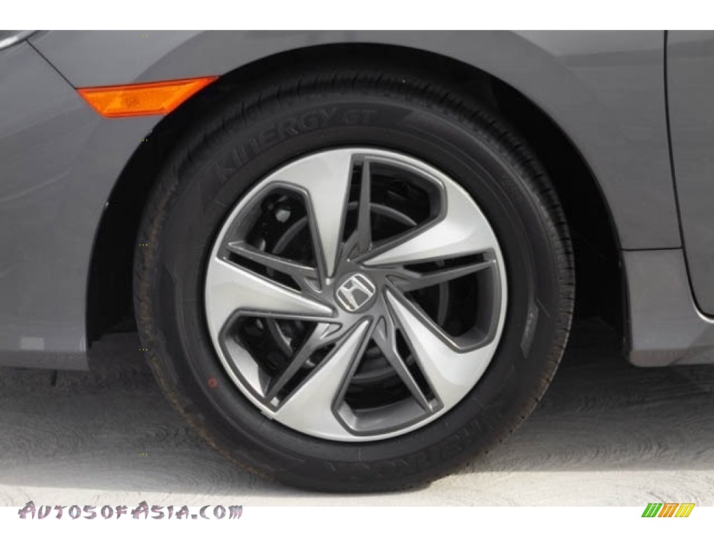 2020 Civic LX Sedan - Modern Steel Metallic / Black photo #11