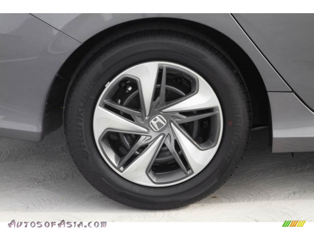 2020 Civic LX Sedan - Modern Steel Metallic / Black photo #13