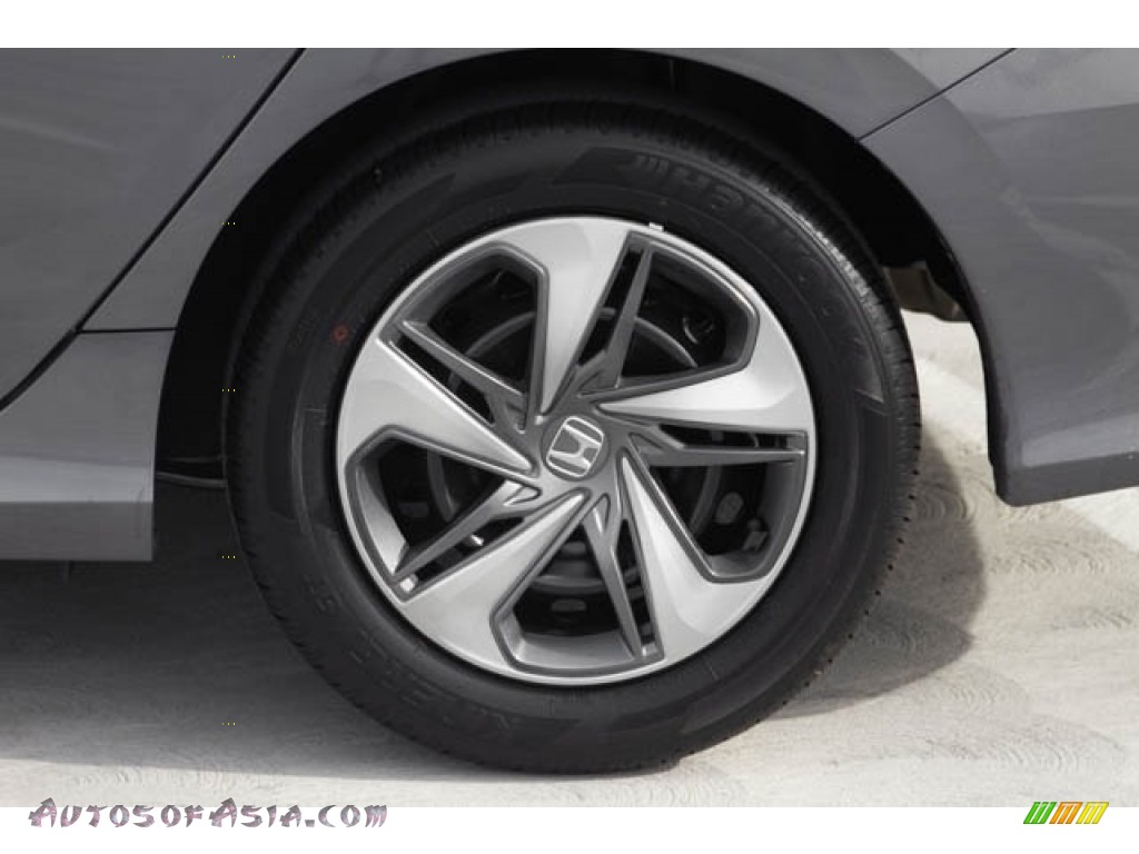 2020 Civic LX Sedan - Modern Steel Metallic / Black photo #12
