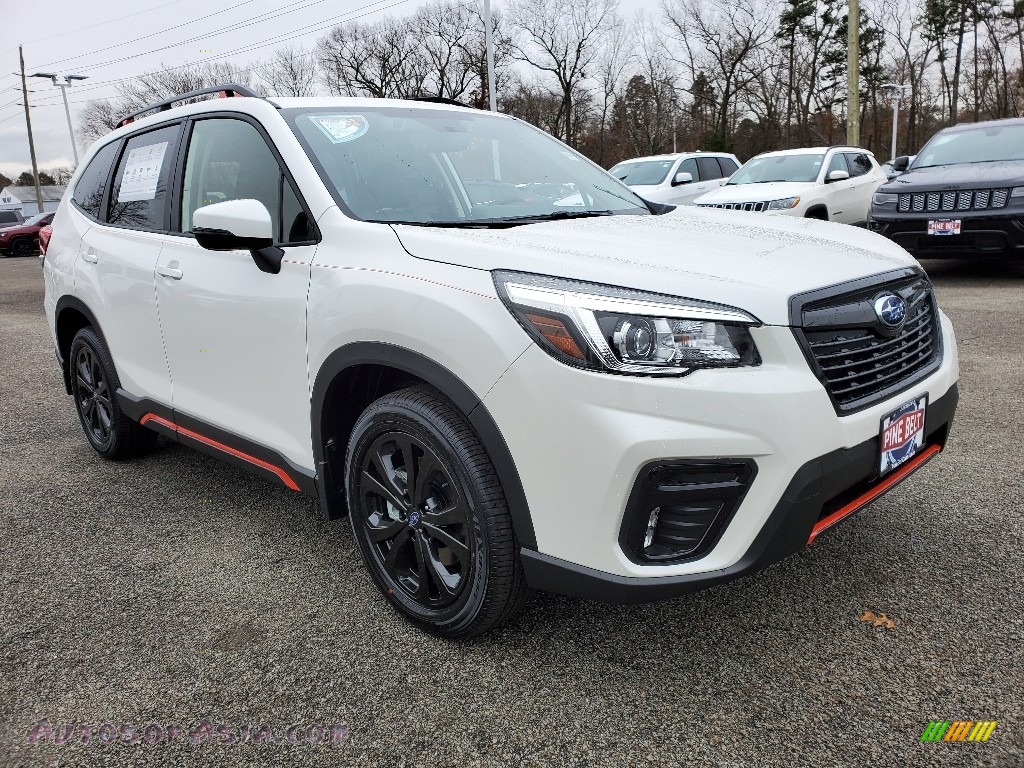 2020 Forester 2.5i Sport - Crystal White Pearl / Gray Sport photo #1