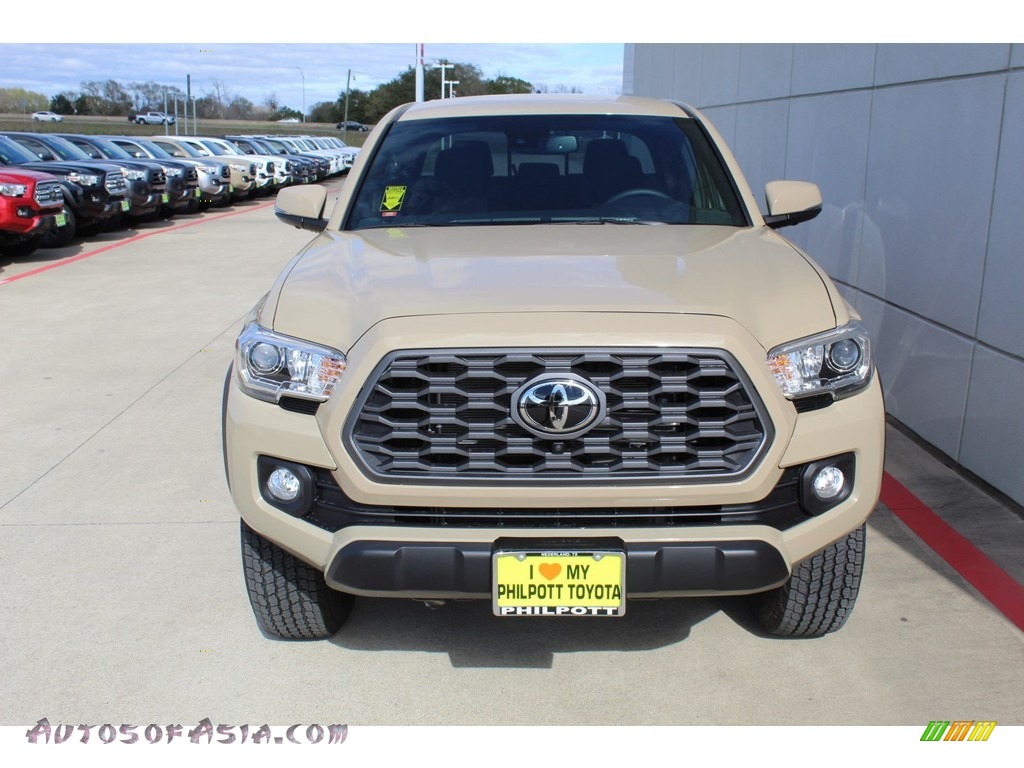 2020 Tacoma TRD Off Road Double Cab 4x4 - Quicksand / TRD Cement/Black photo #3