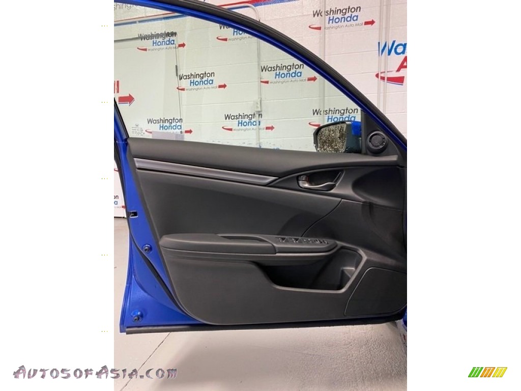 2020 Civic Sport Hatchback - Aegean Blue Metallic / Black photo #10