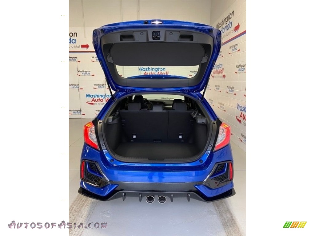 2020 Civic Sport Hatchback - Aegean Blue Metallic / Black photo #21