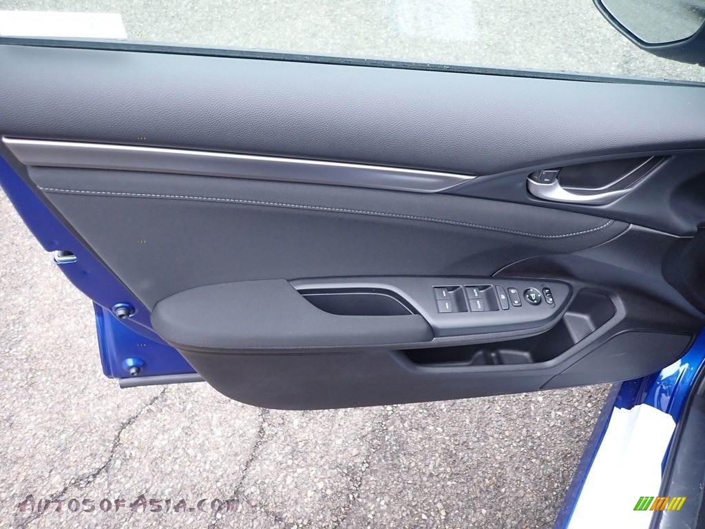 2020 Civic EX Hatchback - Aegean Blue Metallic / Black photo #10