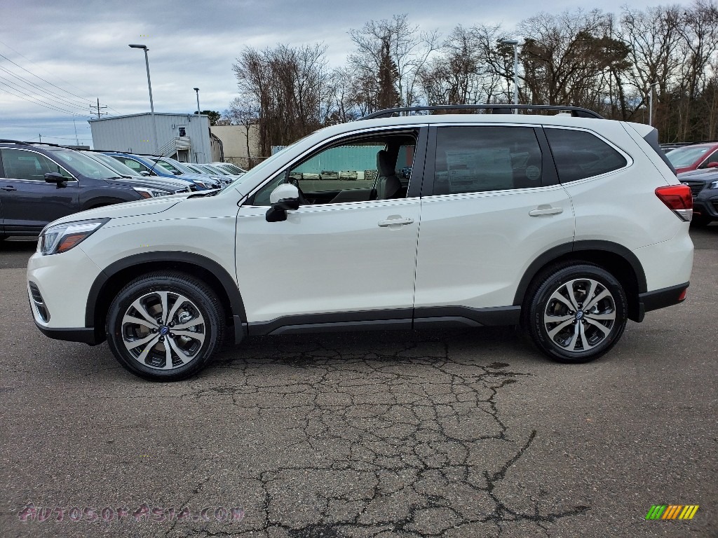 2020 Forester 2.5i Limited - Crystal White Pearl / Gray photo #4